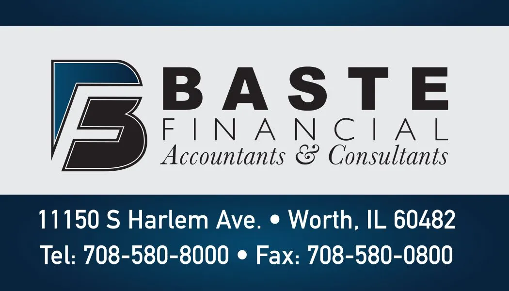 Baste Financial contact information card