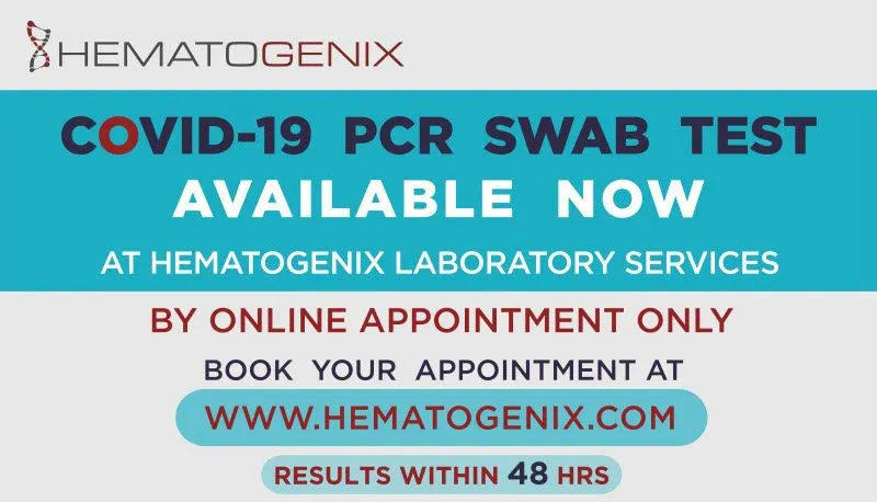 COVID-19 PCR swab test available now